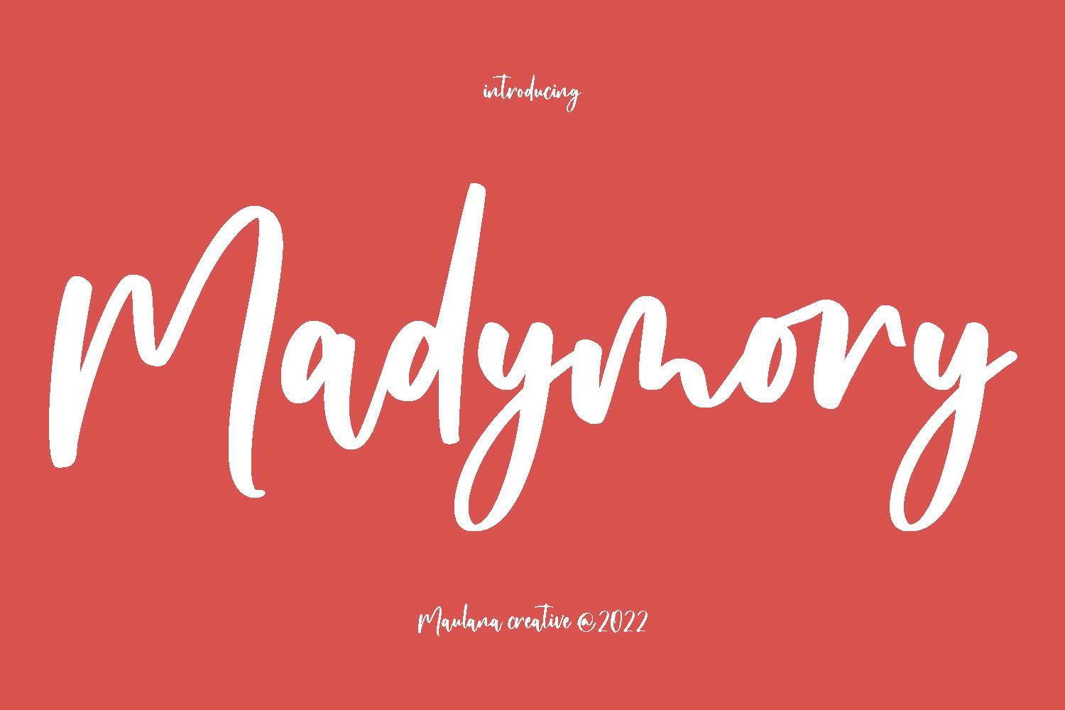 Madymory Handwritten Script Font cover image.