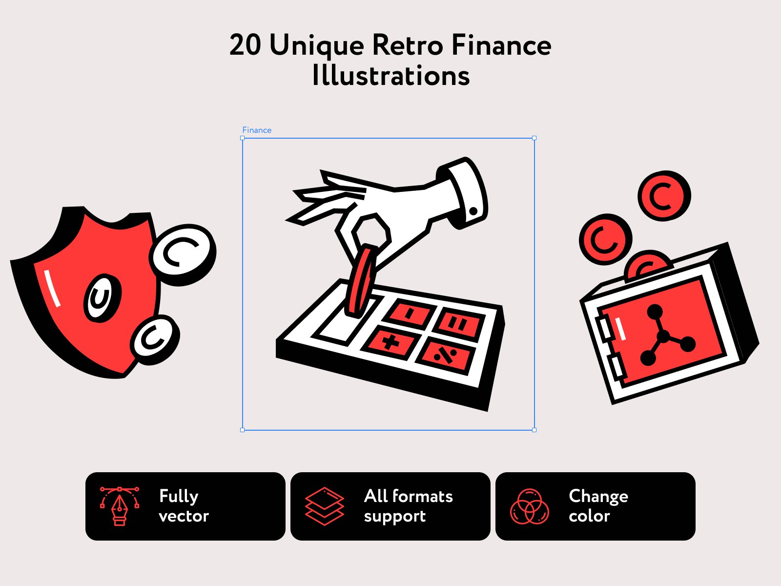 Maffy Finance Illustrations preview image.
