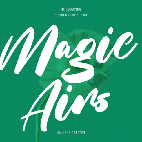 Magic Airs Script Font cover image.