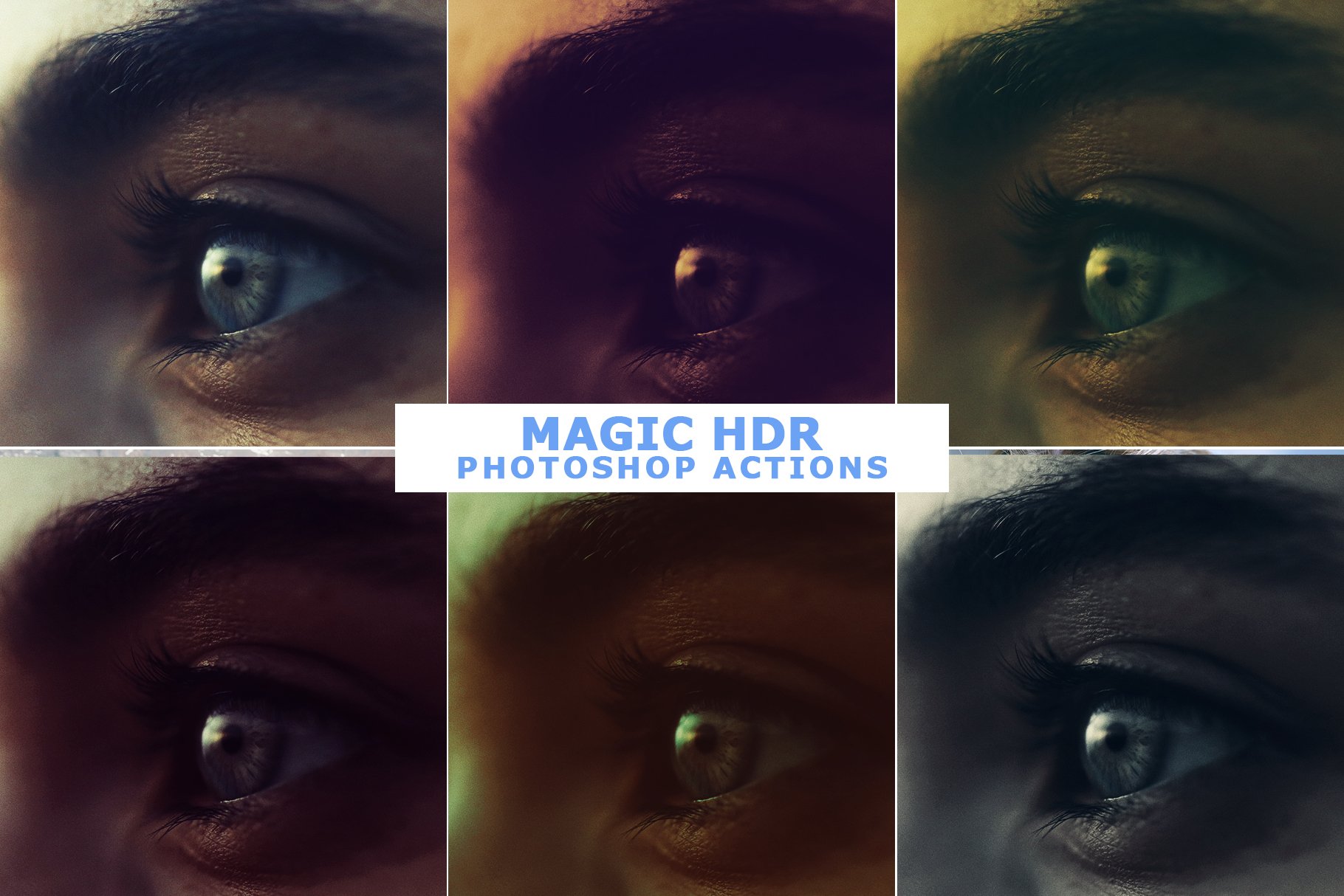 50 Magic HDR Photoshop Actionspreview image.