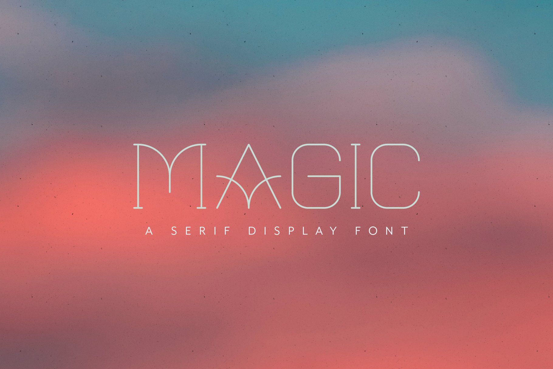 Magic All Caps Serif Monogram Font cover image.