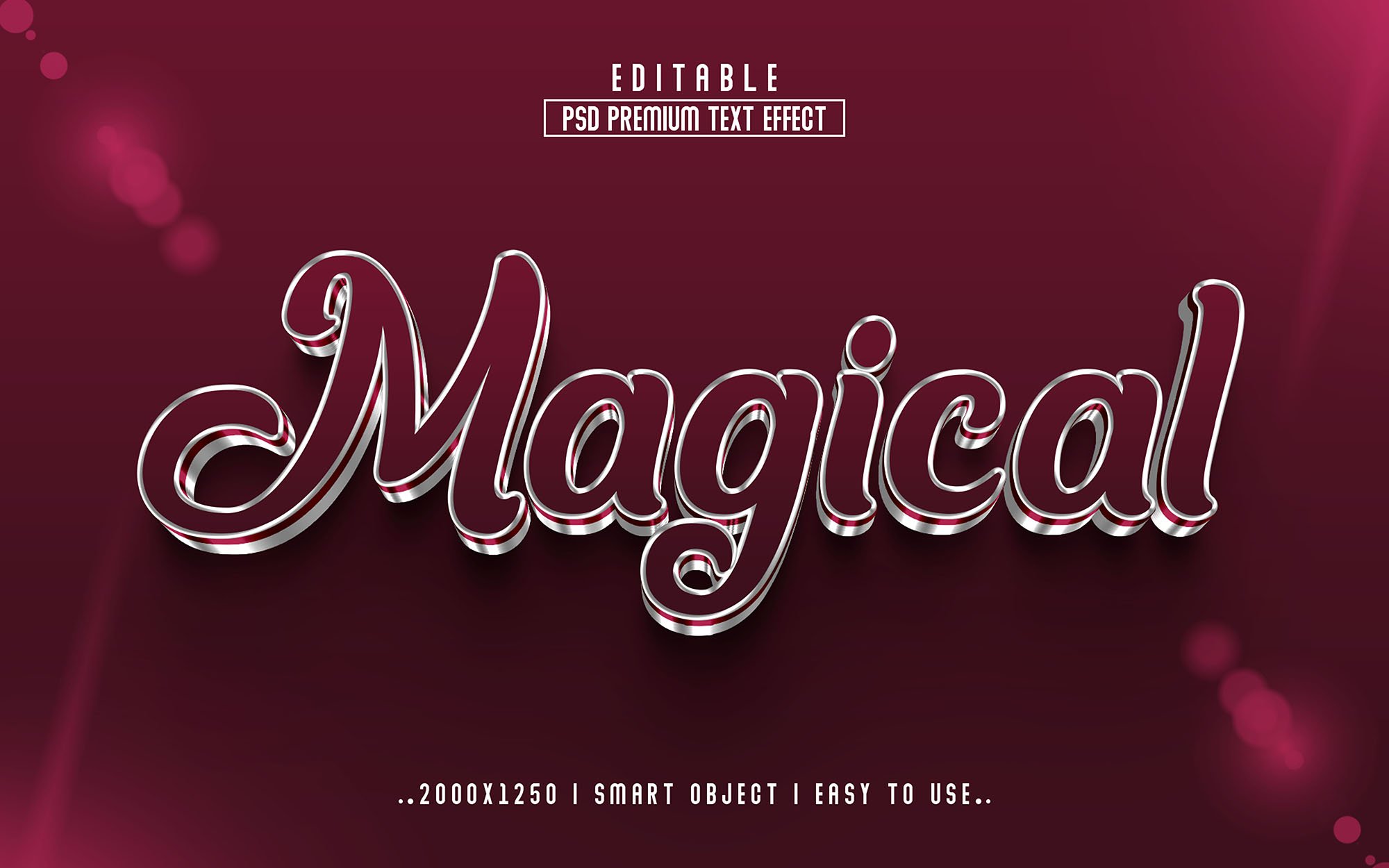 Magical 3D Editable Text Effectcover image.