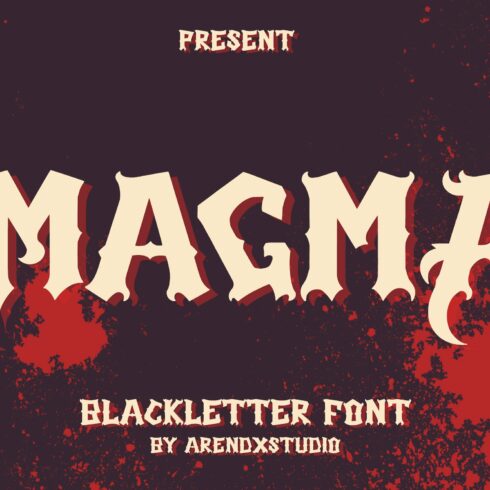 Magma - Blackletter Font cover image.