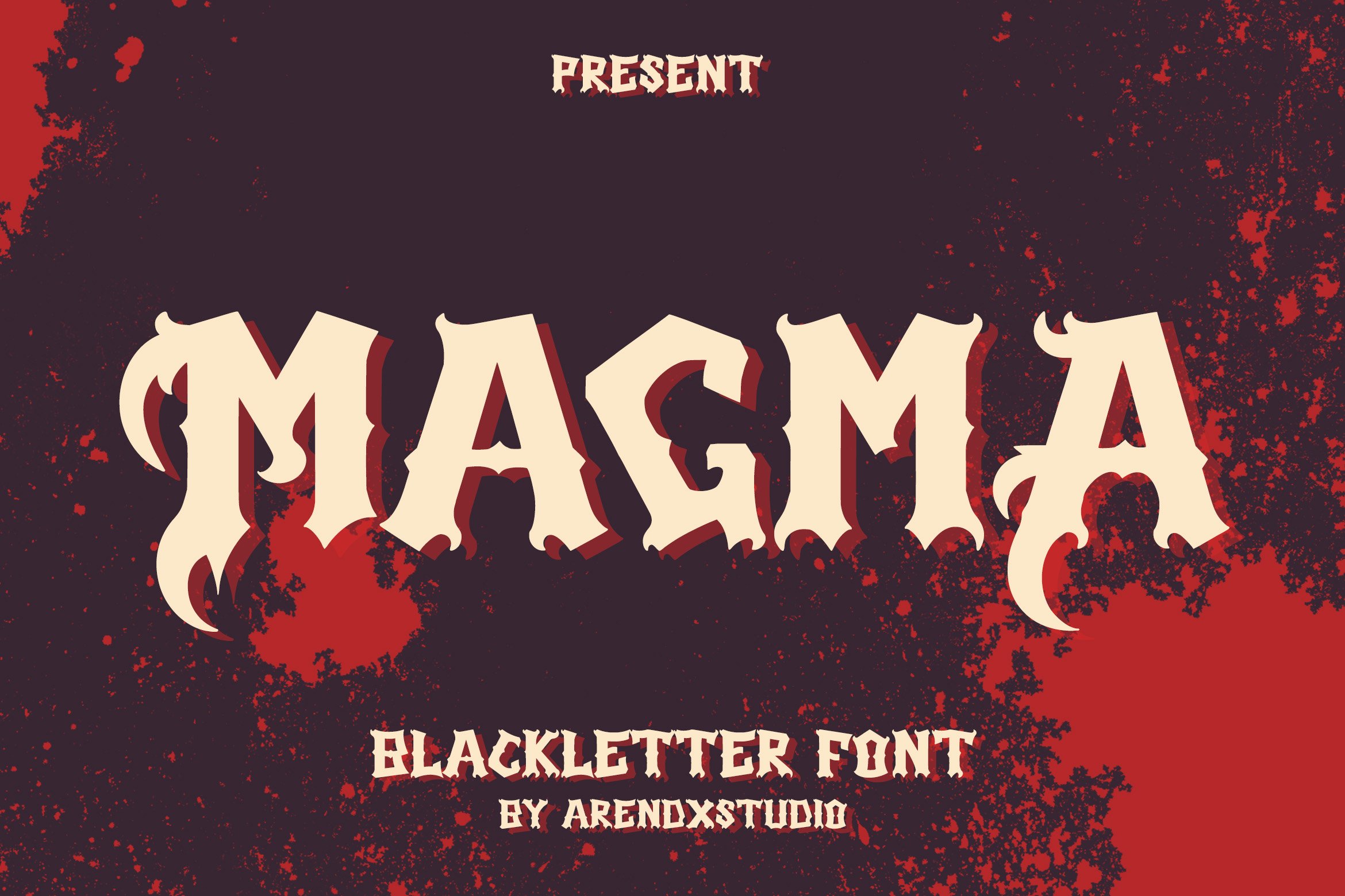 Magma - Blackletter Font cover image.