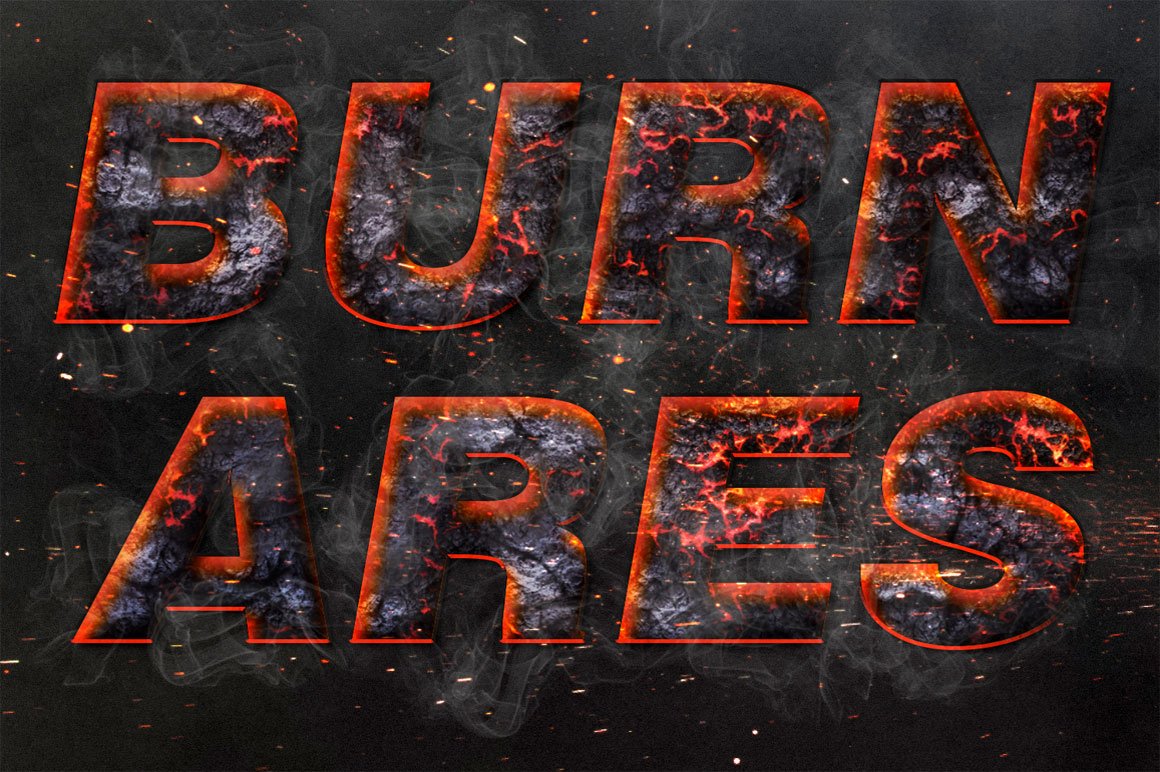 magma text effect 890