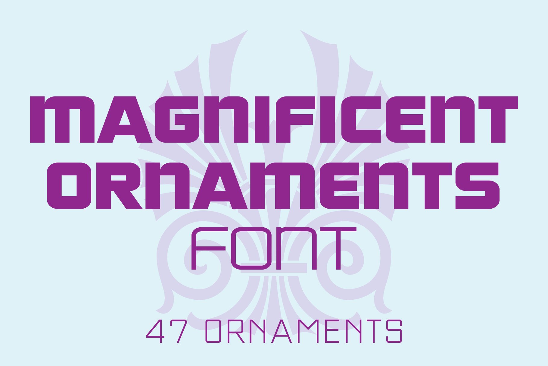 Magnificent Ornaments Font cover image.