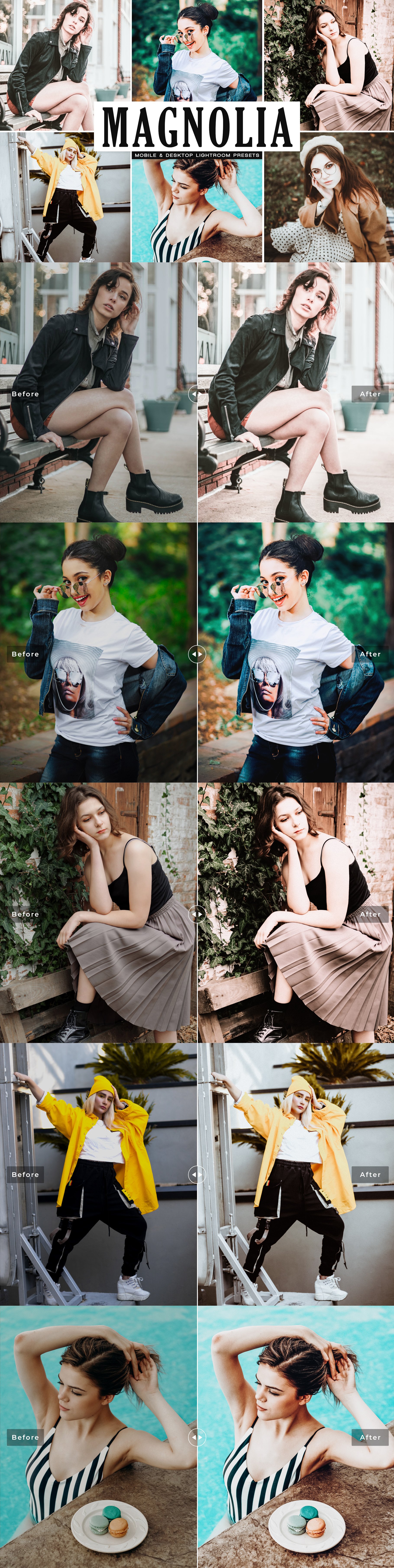 Magnolia Lightroom Presets Packcover image.