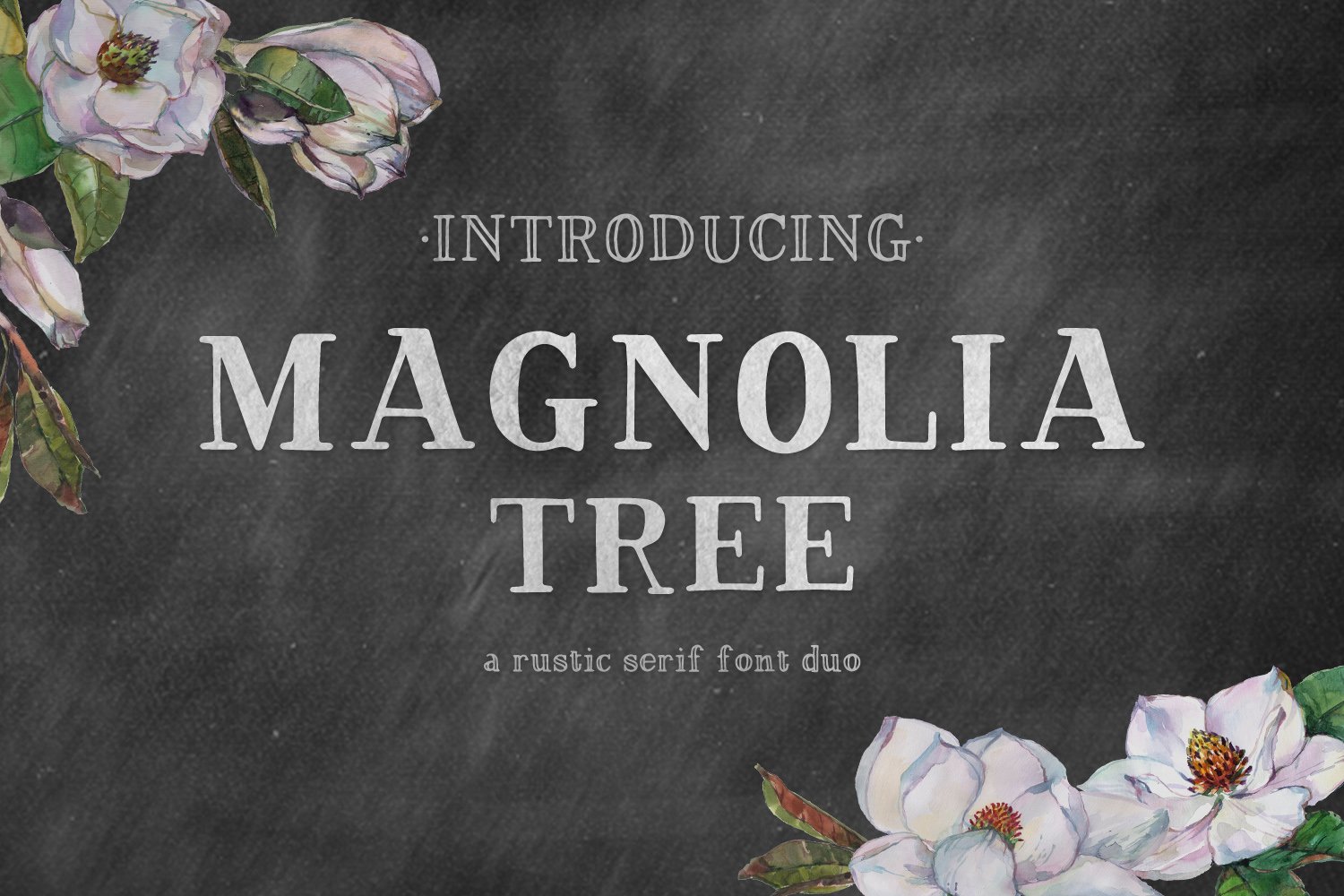 Magnolia Tree Rustic Font cover image.