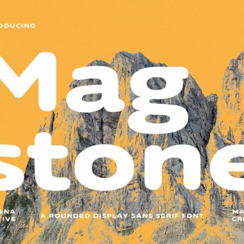 Magstone Sans Round Display Font cover image.