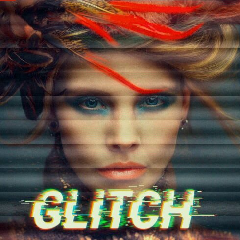 Animated Glitch - Photoshop Actioncover image.