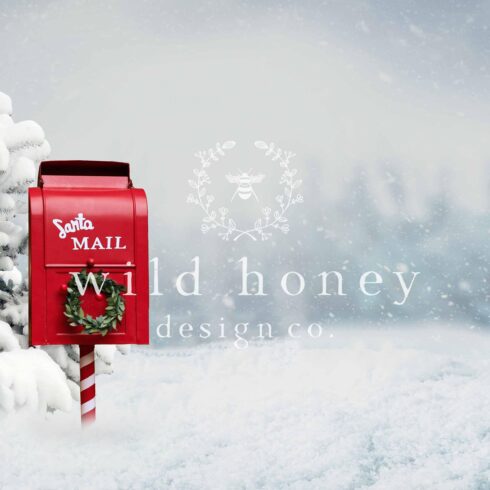 Santa Mailbox Digital Backdropcover image.