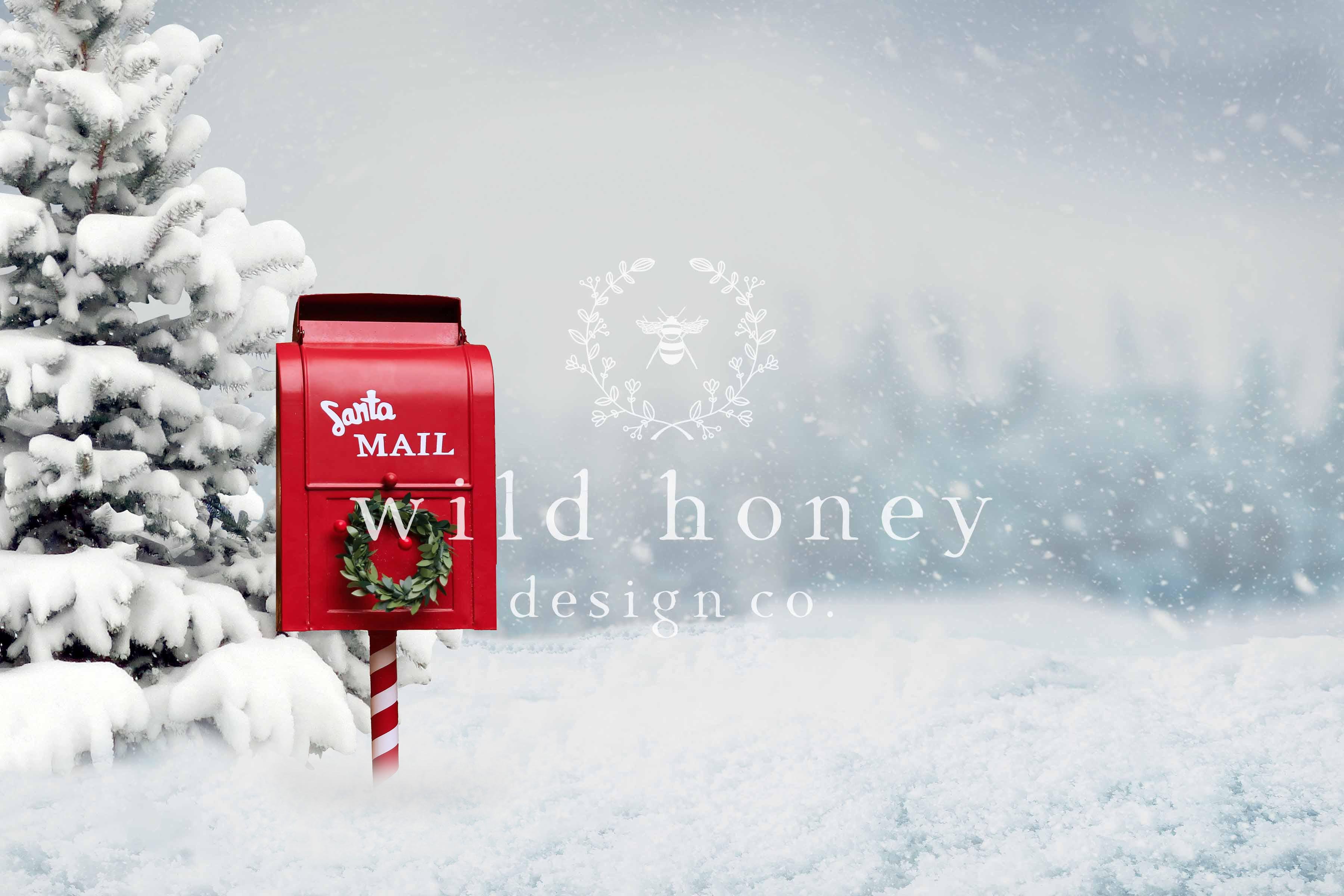 Santa Mailbox Digital Backdropcover image.