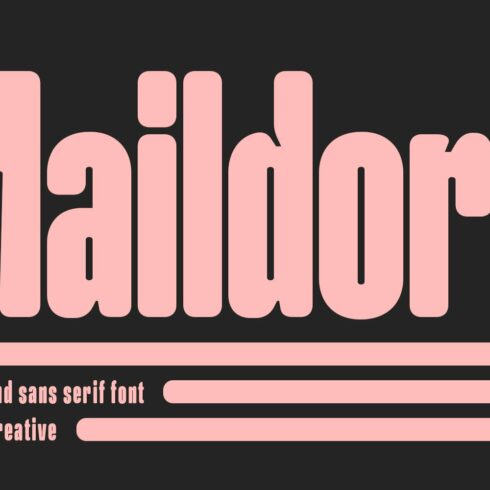 Maildore Soft Round Sans Serif Font cover image.