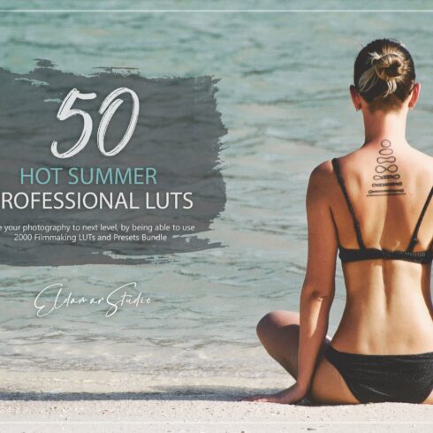 50 Hot Summer LUTs and Presets Packcover image.