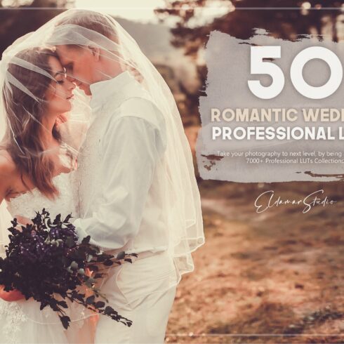 50 Romantic Wedding LUTs Packcover image.