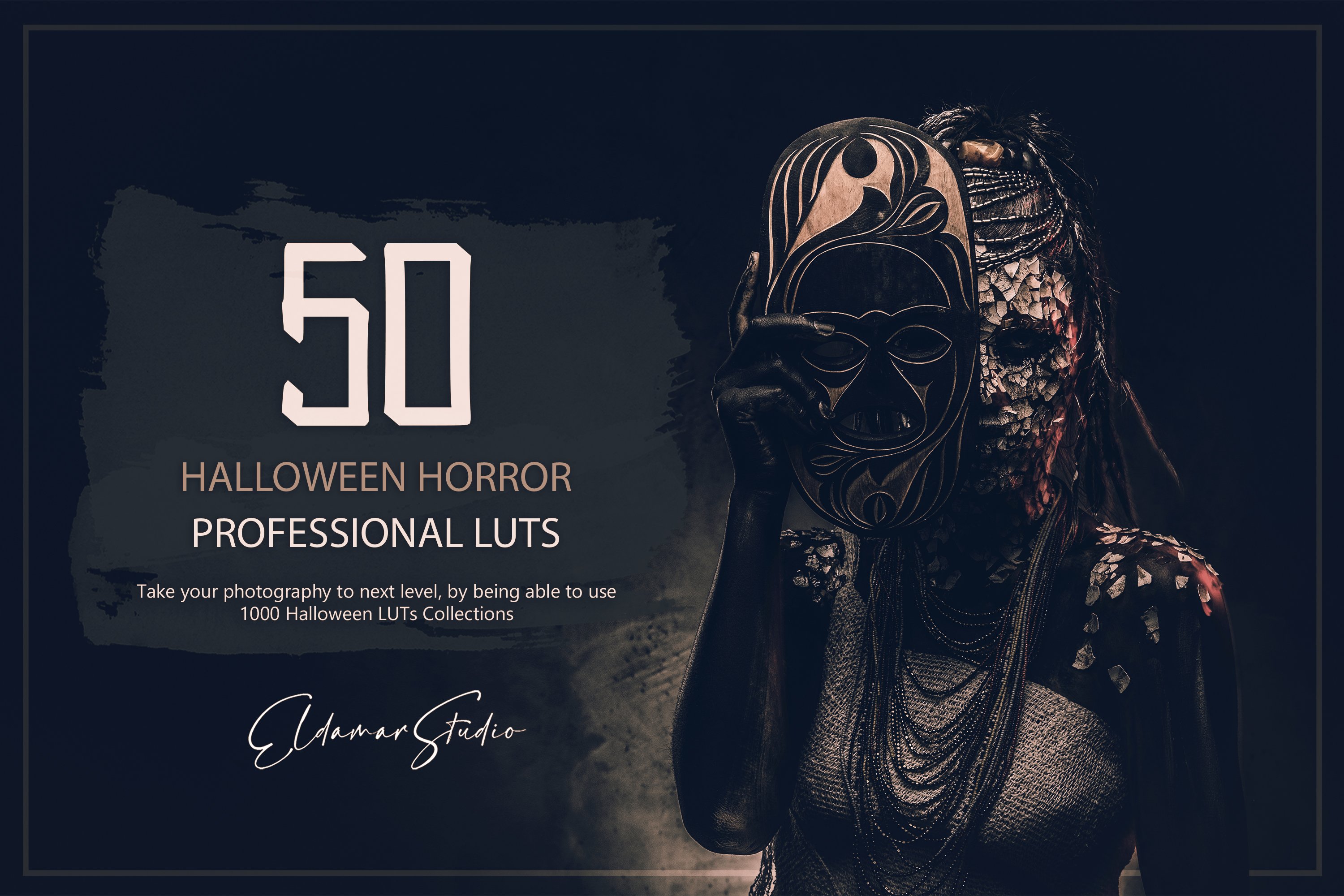 50 Halloween Horror LUTs and Presetscover image.