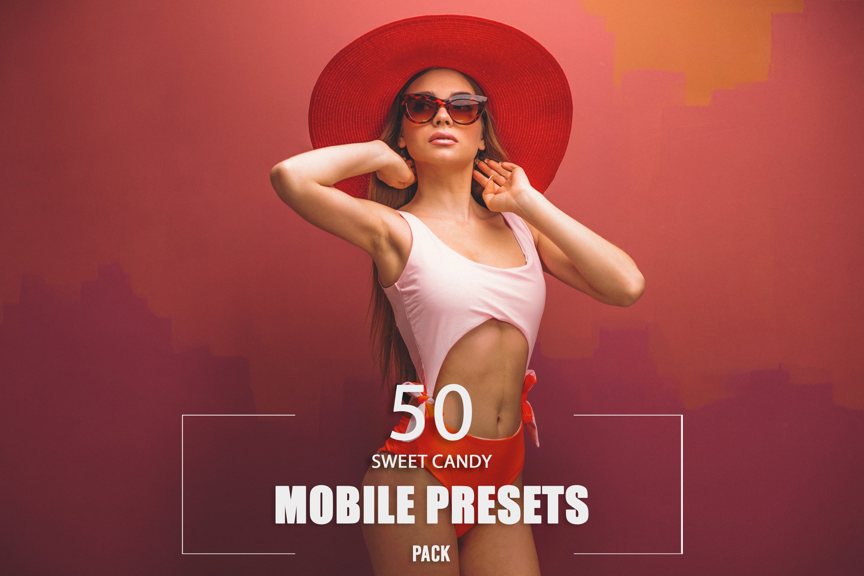 50 Sweet Candy Mobile Presets Packcover image.