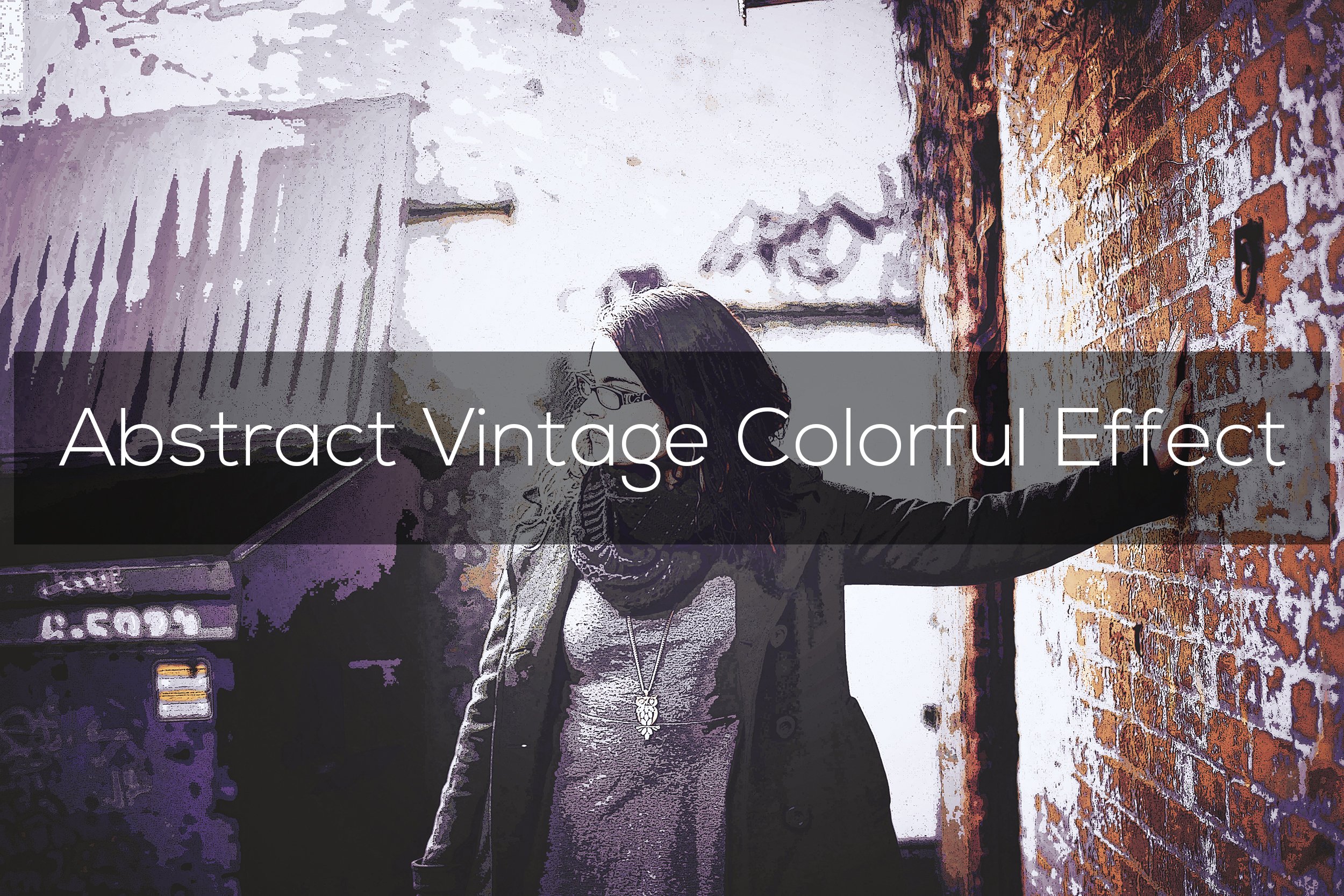 Abstract Vintage Colorful Effectcover image.