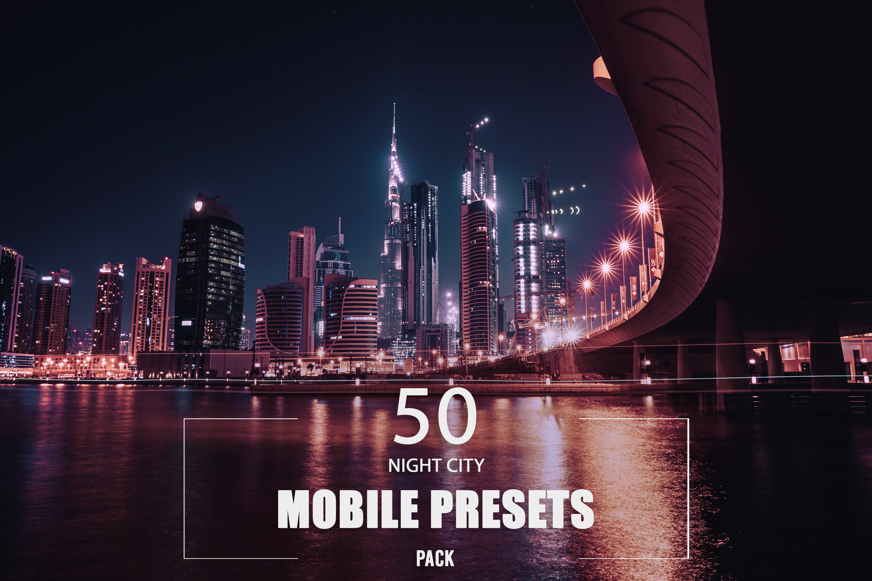 50 Night City Mobile Presets Packcover image.