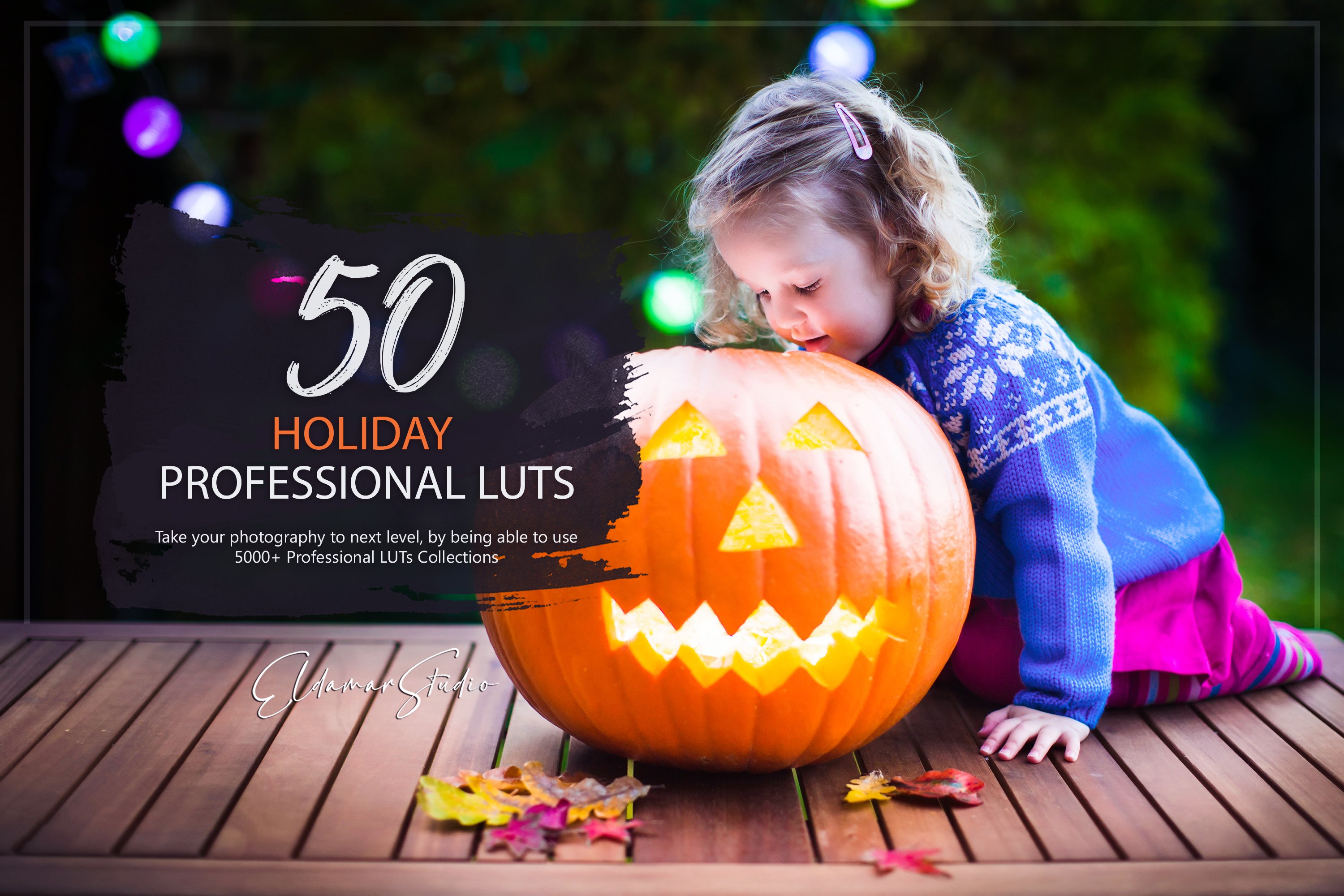 50 Holiday LUTs Packcover image.