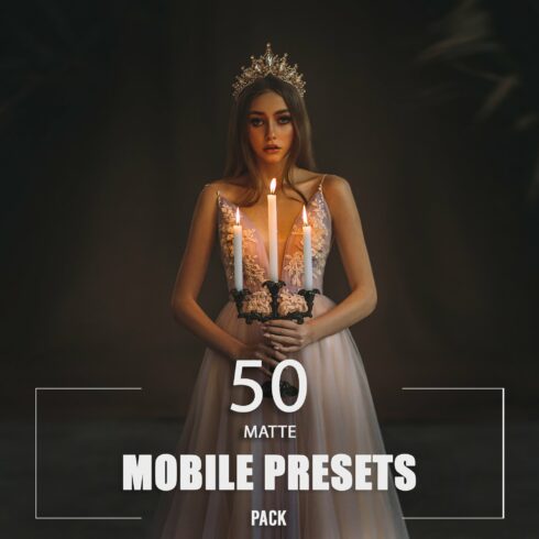 50 Matte Mobile Presets Packcover image.