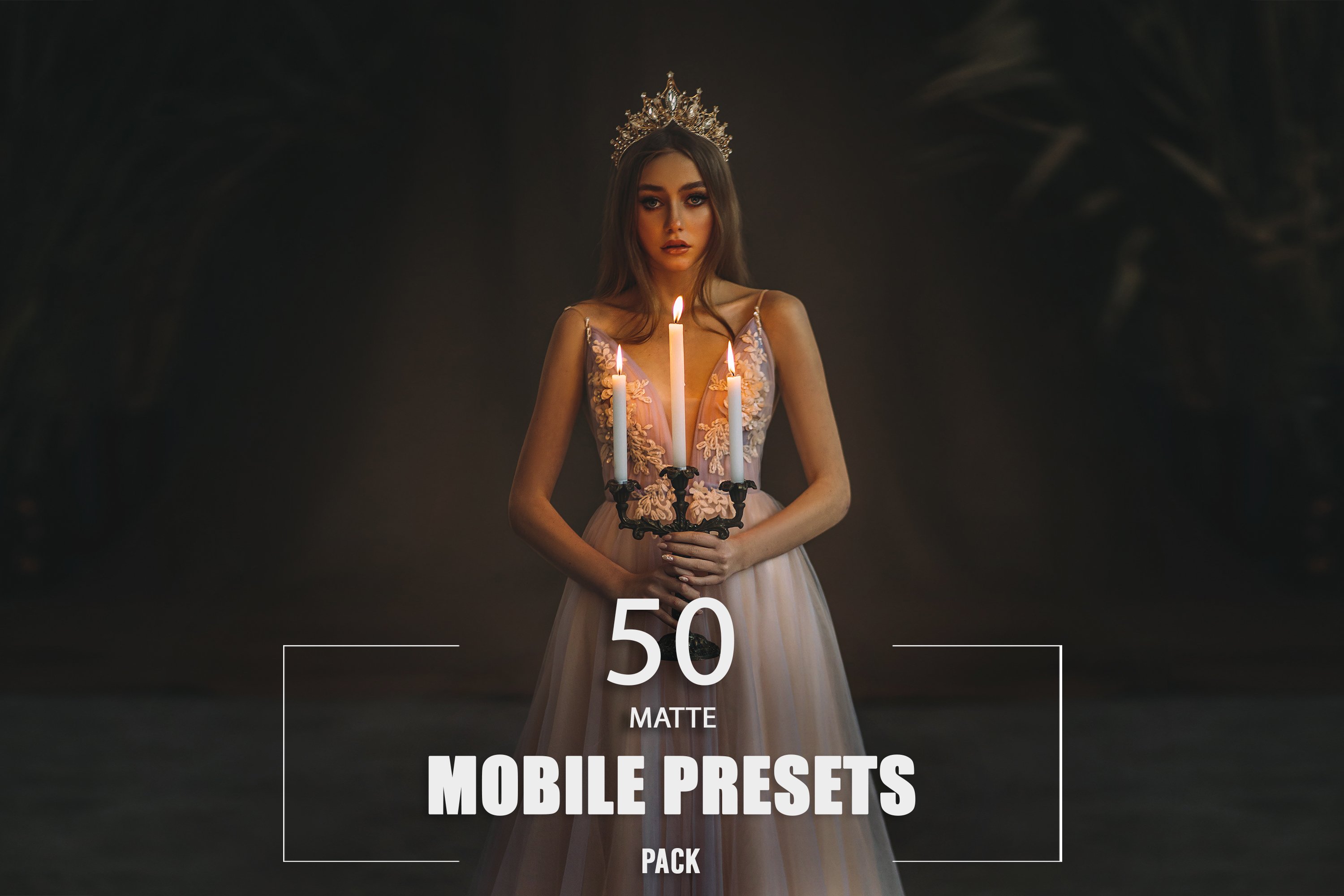 50 Matte Mobile Presets Packcover image.