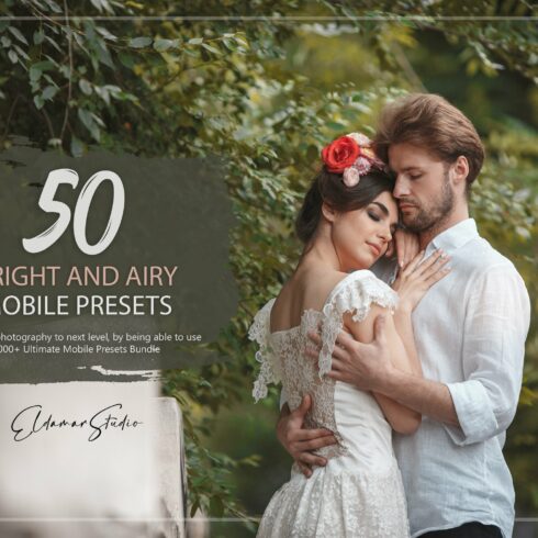 50 Bright and Airy Mobile Presetscover image.