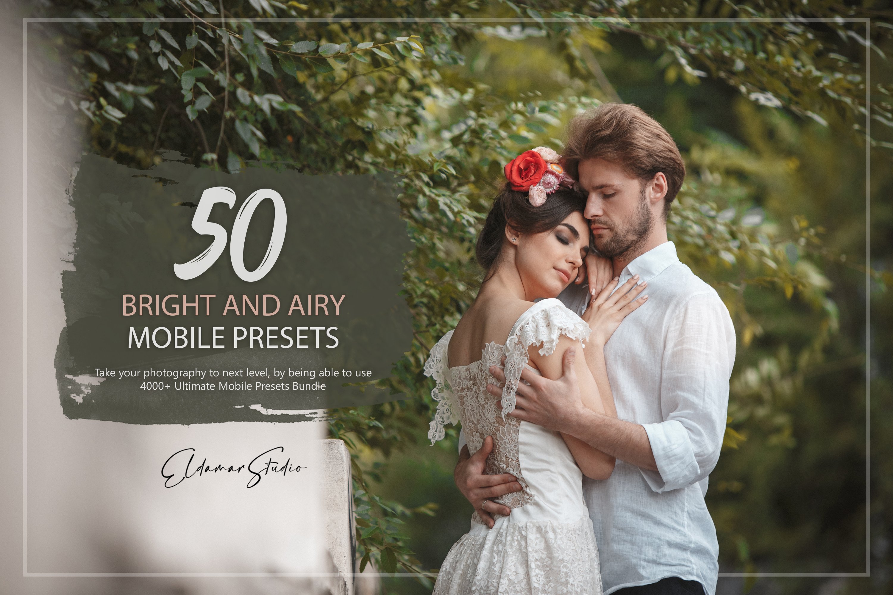 50 Bright and Airy Mobile Presetscover image.