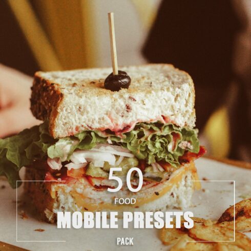 50 Food Mobile Presets Packcover image.