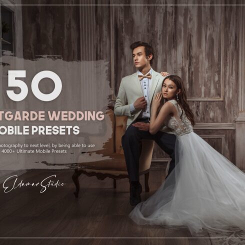 50 Avantgarde Wedding Mobile Presetscover image.