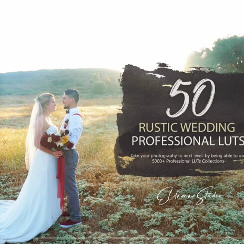 50 Rustic Wedding LUTs Packcover image.