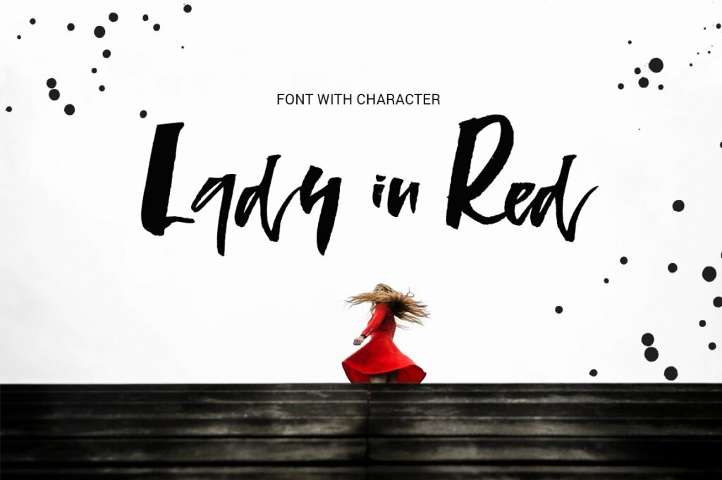 Lady in Red - script font – MasterBundles