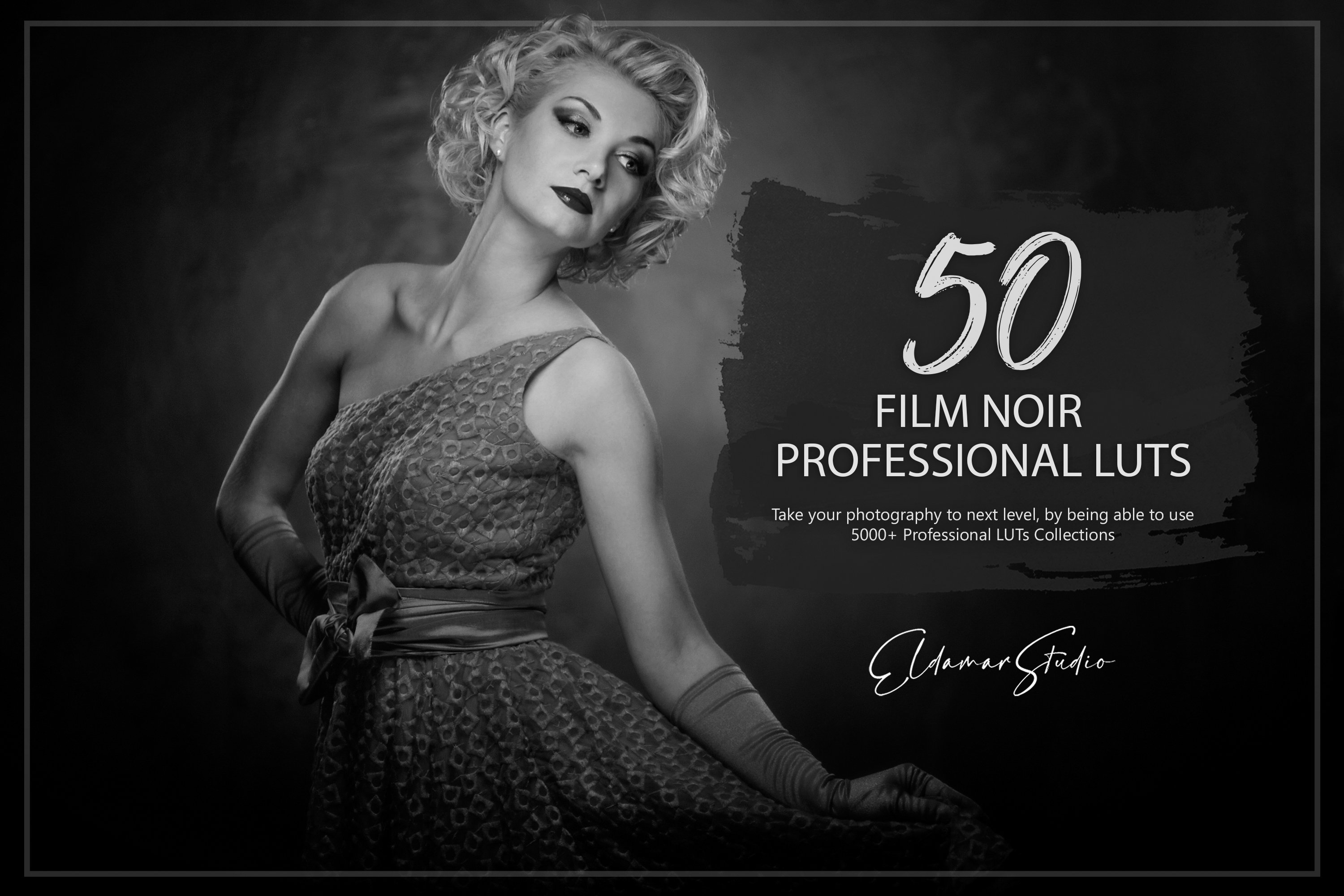 50 Film Noir LUTs Packcover image.