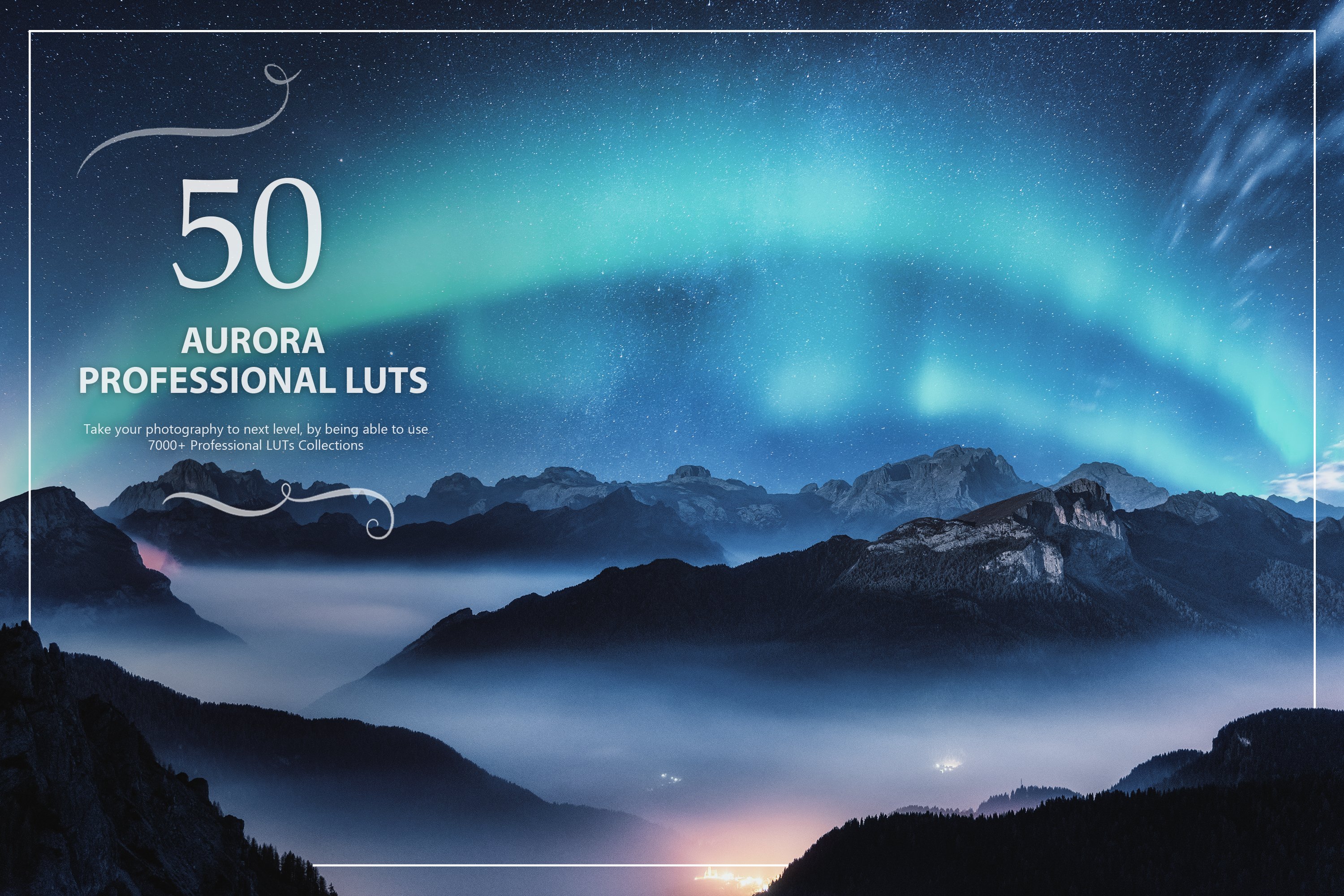 50 Aurora LUTs Packcover image.