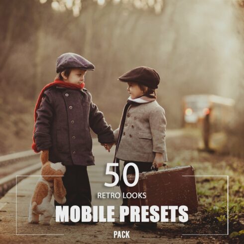 50 Retro Looks Mobile Presets Packcover image.