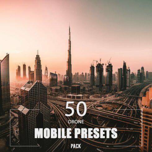 50 Drone Mobile Presets Packcover image.