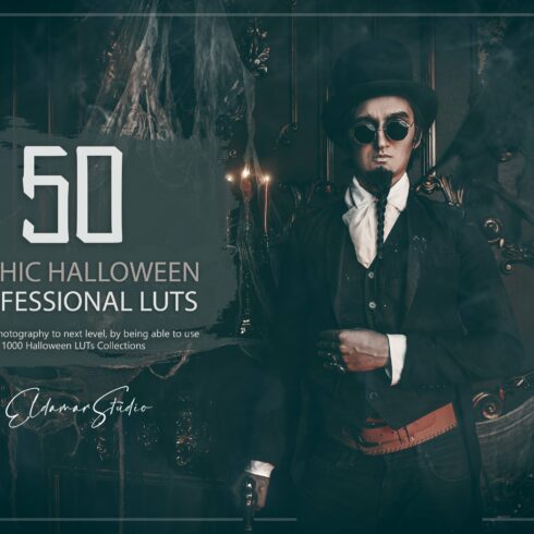 50 Gothic Halloween LUTs and Presetscover image.