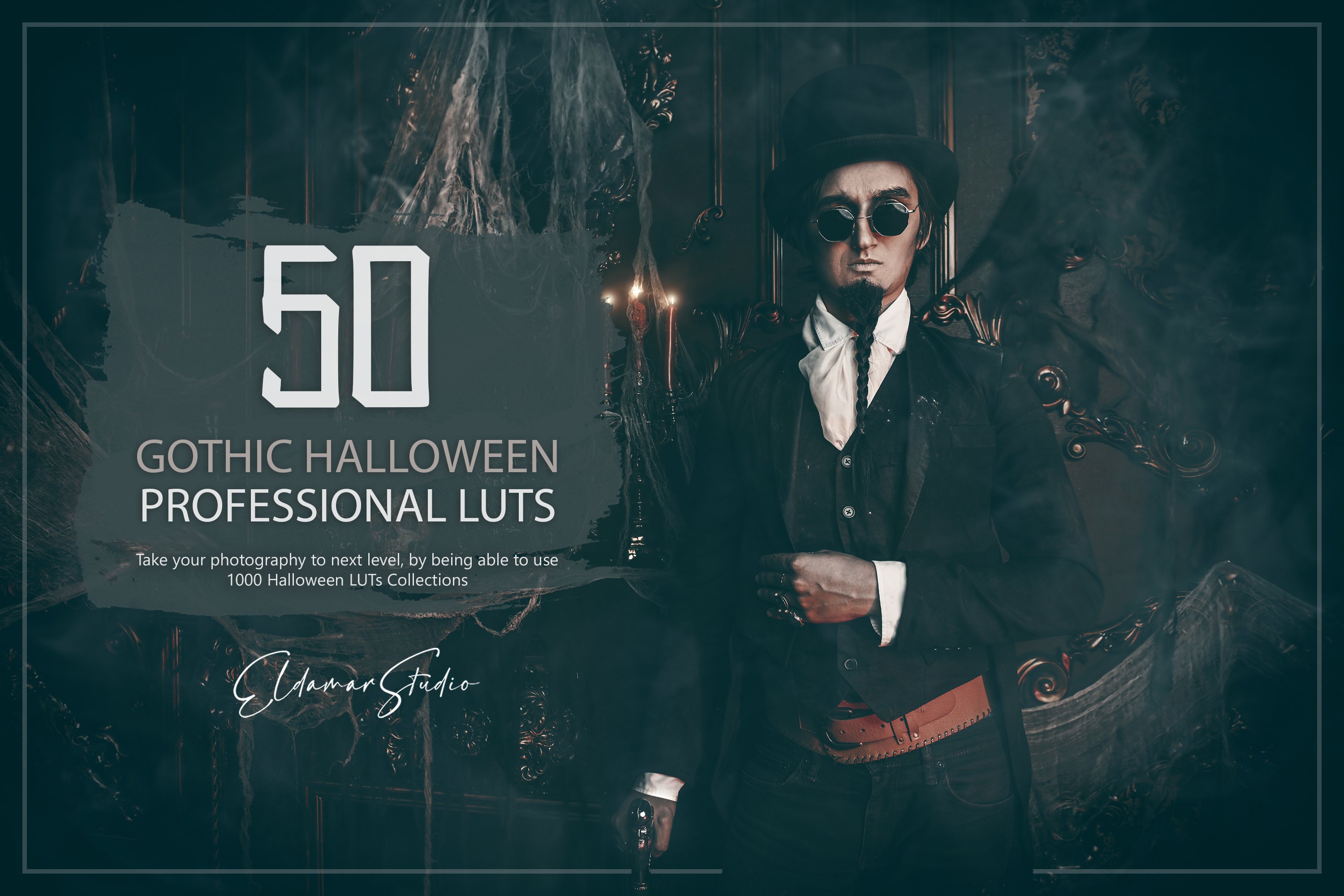 50 Gothic Halloween LUTs and Presetscover image.