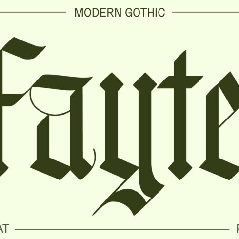 Fayte Modern Gothic Blackletter cover image.