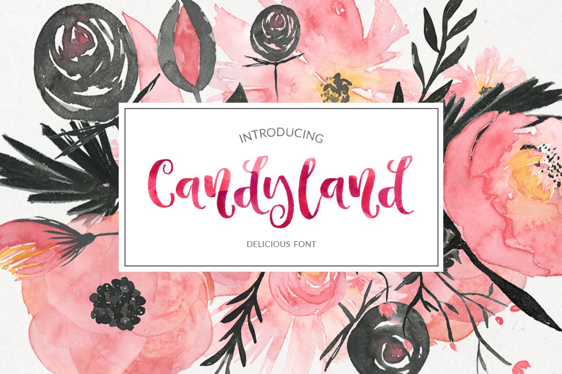 Candyland - delicious font cover image.