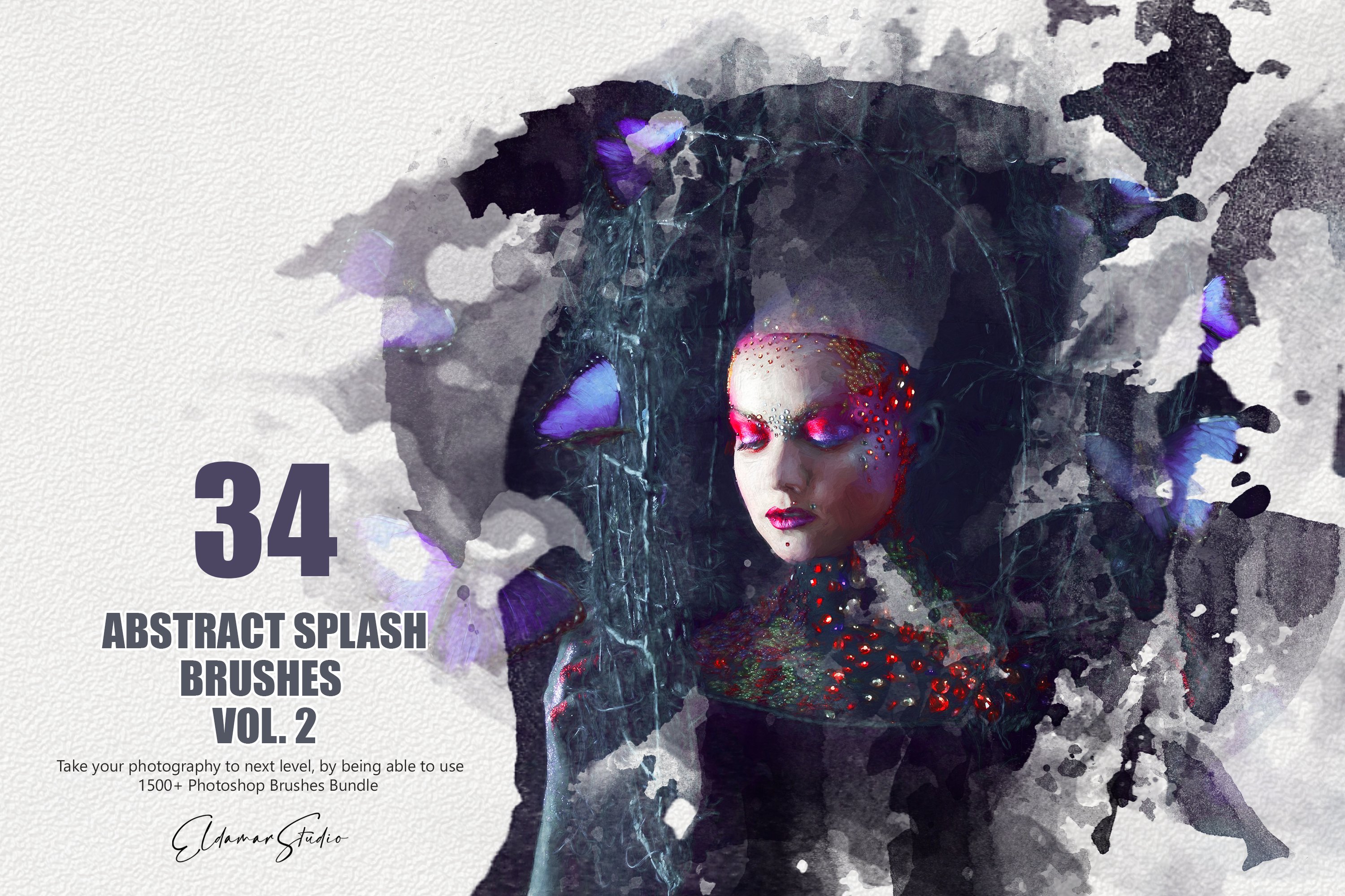 34 Abstract Splash Brushes - Vol. 2cover image.