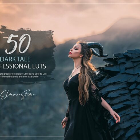 50 Dark Tale LUTs and Presets Packcover image.