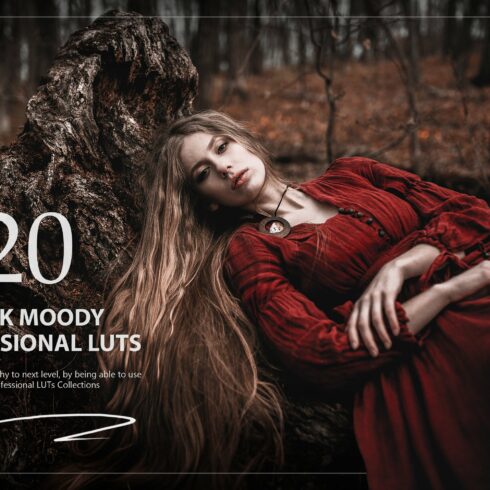 20 Dark Moody LUTs Packcover image.