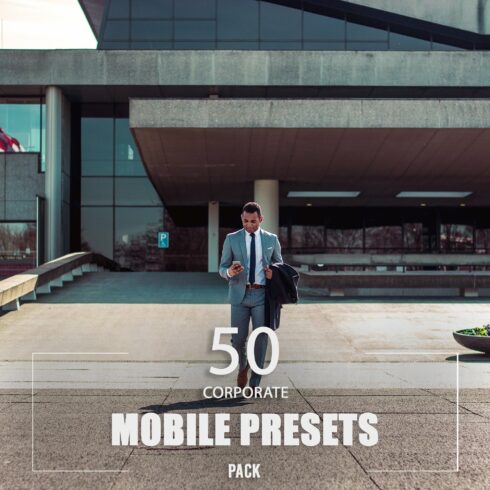 50 Corporate Mobile Presets Packcover image.