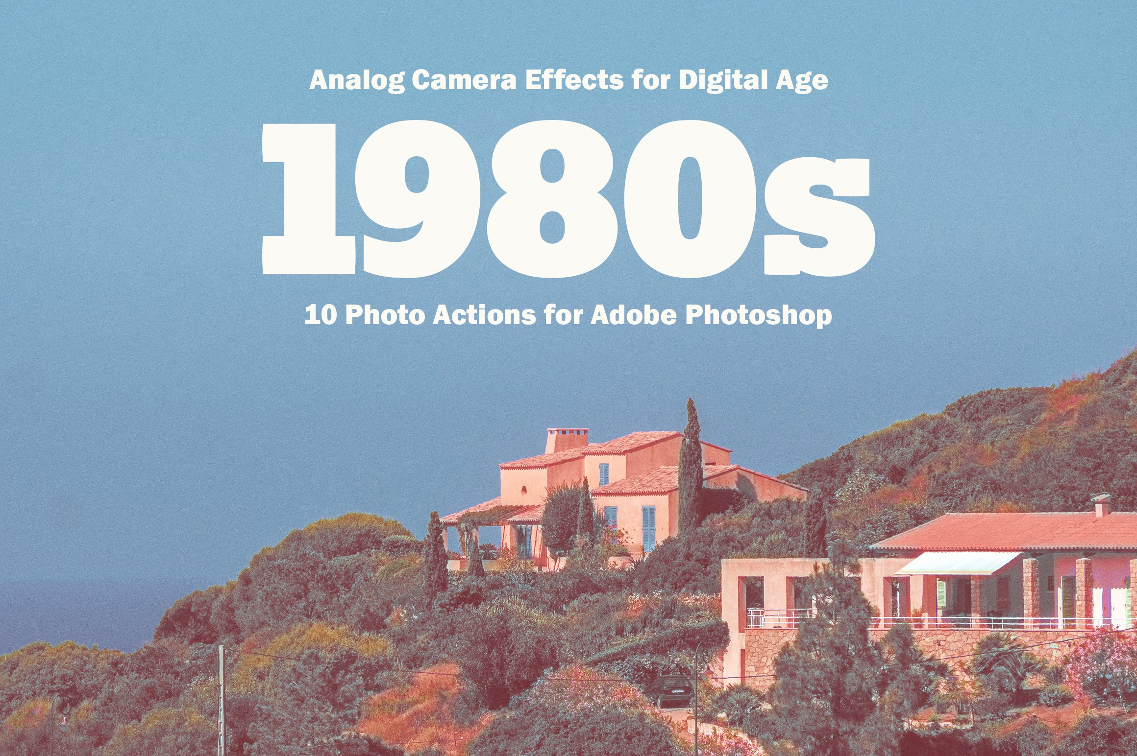 1980s Photo Actions for Photoshopcover image.