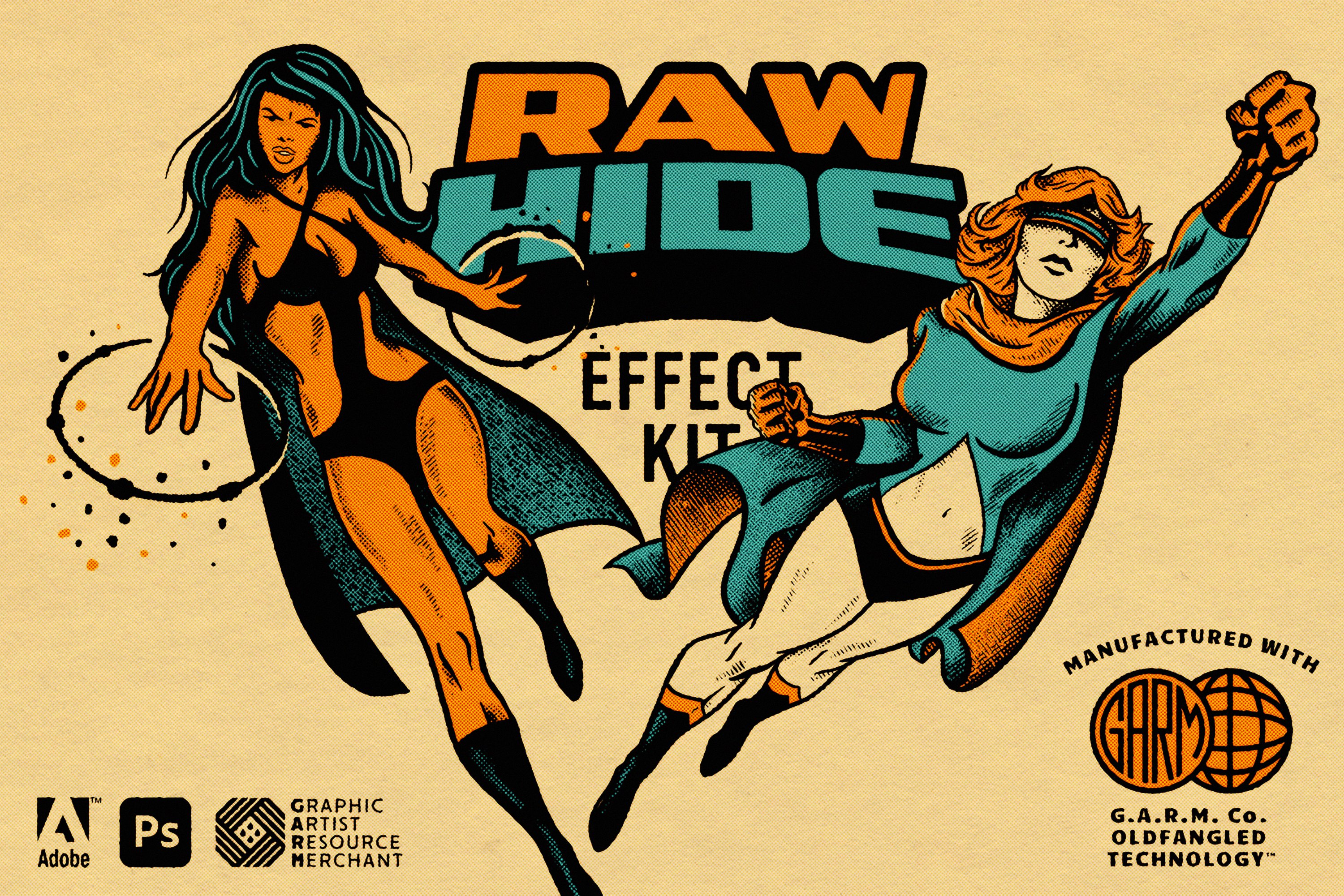 Raw Hide Photoshop Effect Kitcover image.