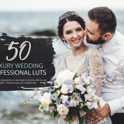 50 Luxury Wedding LUTs Packcover image.