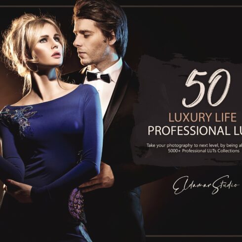 50 Luxury Life LUTs Packcover image.