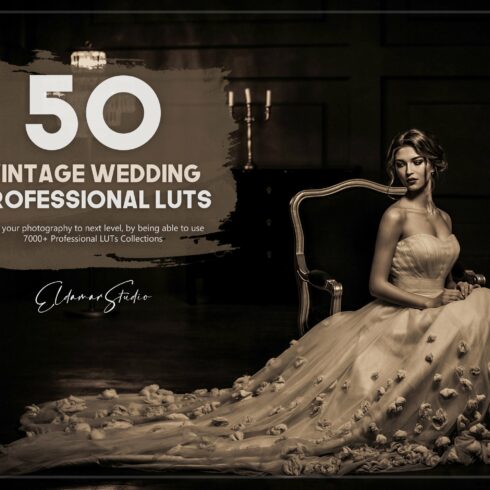 50 Vintage Wedding LUTs Packcover image.