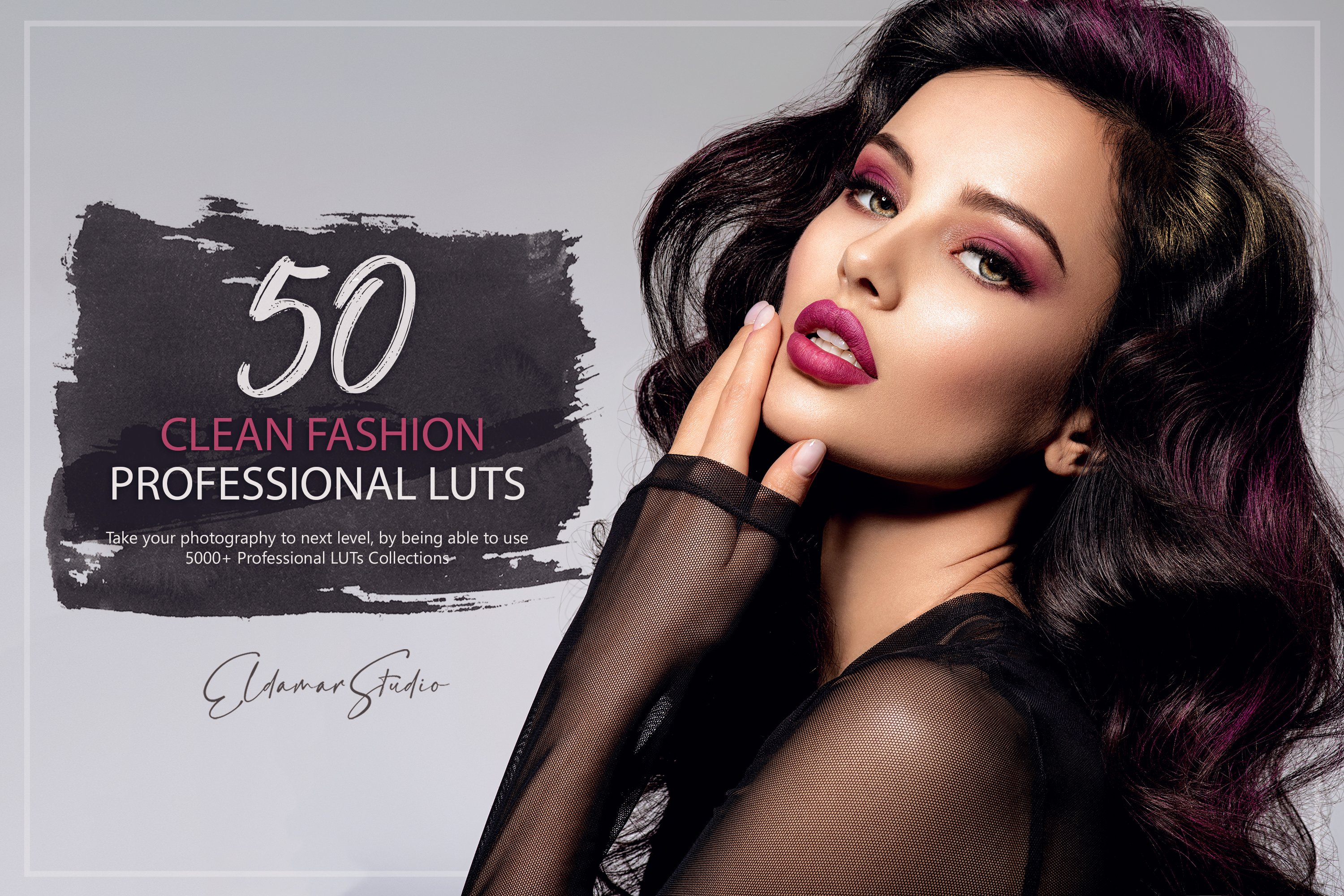 50 Clean Fashion LUTs Packcover image.